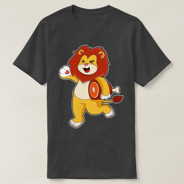 Lion with Meat T-Shirt (Design Front)