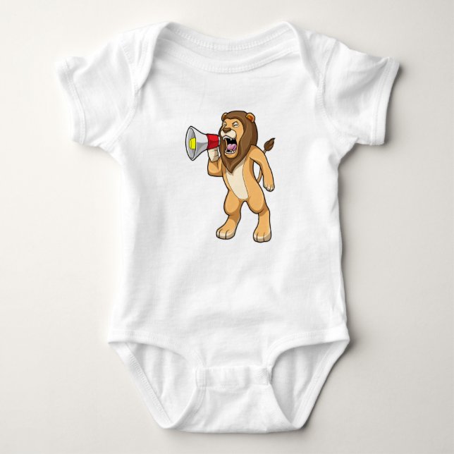 Lion with Microphone Baby Bodysuit (Front)