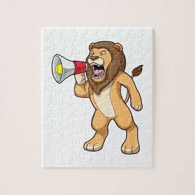 Lion with Microphone Jigsaw Puzzle (Vertical)