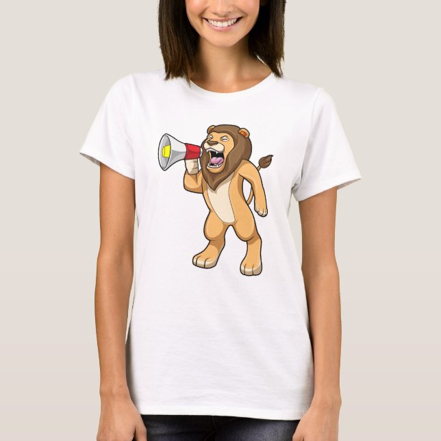 Lion with Microphone T-Shirt (Front)
