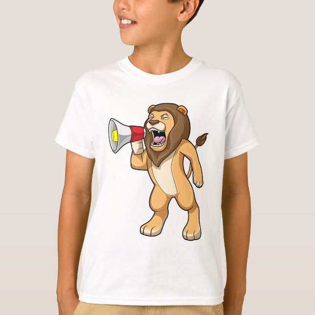 Lion with Microphone T-Shirt (Front)