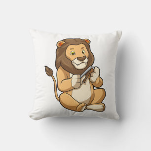 Lion with Nail arrows Cushion