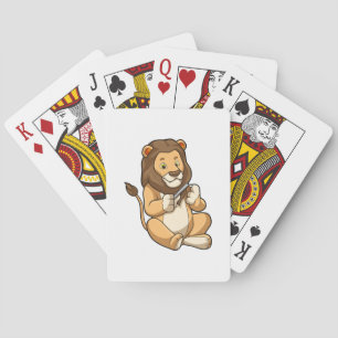 Lion with Nail arrows Playing Cards