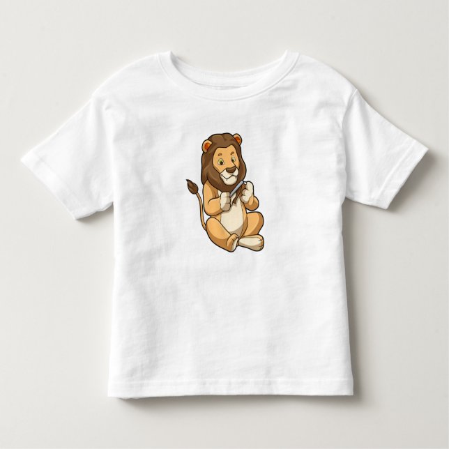 Lion with Nail arrows Toddler T-Shirt (Front)