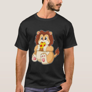 Lion with Piece of Salami Pizza.PNG T-Shirt