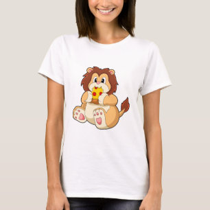 Lion with Piece of Salami Pizza.PNG T-Shirt
