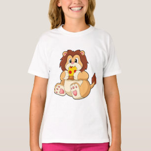 Lion with Piece of Salami Pizza.PNG T-Shirt