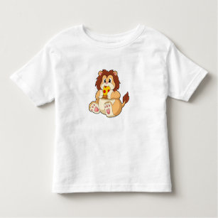 Lion with Piece of Salami Pizza.PNG Toddler T-Shirt