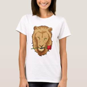 Lion with Rose T-Shirt