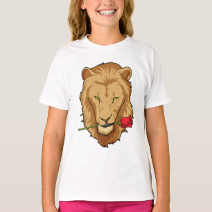 Lion with Rose T-Shirt