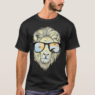 Lion With Shades   Lion T-Shirt