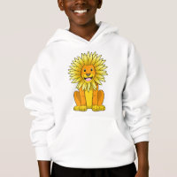 Lion with Sunflower Flower