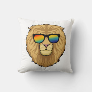 Lion with Sunglasses Cushion