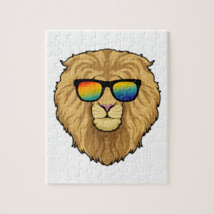 Lion with Sunglasses Jigsaw Puzzle