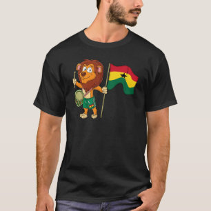 Lion with the Ghana flag T-Shirt