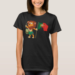 Lion with the Portugal flag T-Shirt