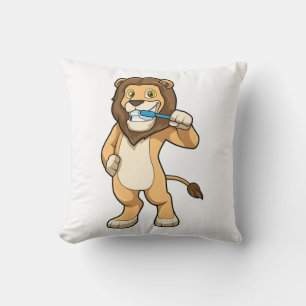 Lion with Toothbrush Cushion