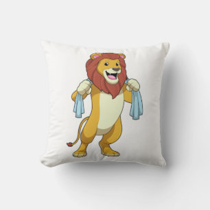 Lion with Towel for Shower Cushion