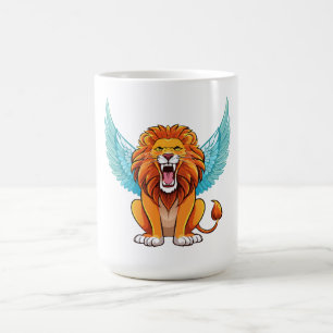 Lion with wings coffee mug