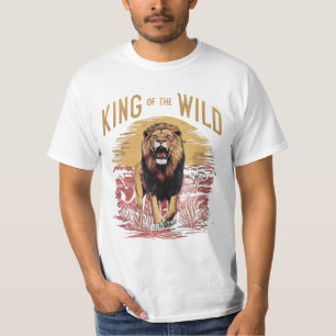 Lion With Words: King of the Wild T-Shirt