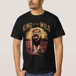 Lion With Words: King of the Wild T-Shirt