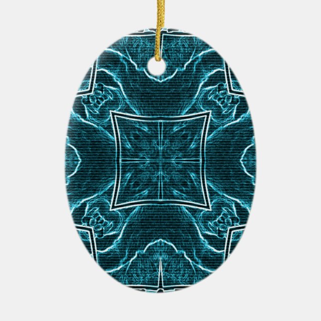 Lion wits ceramic tree decoration (Front)