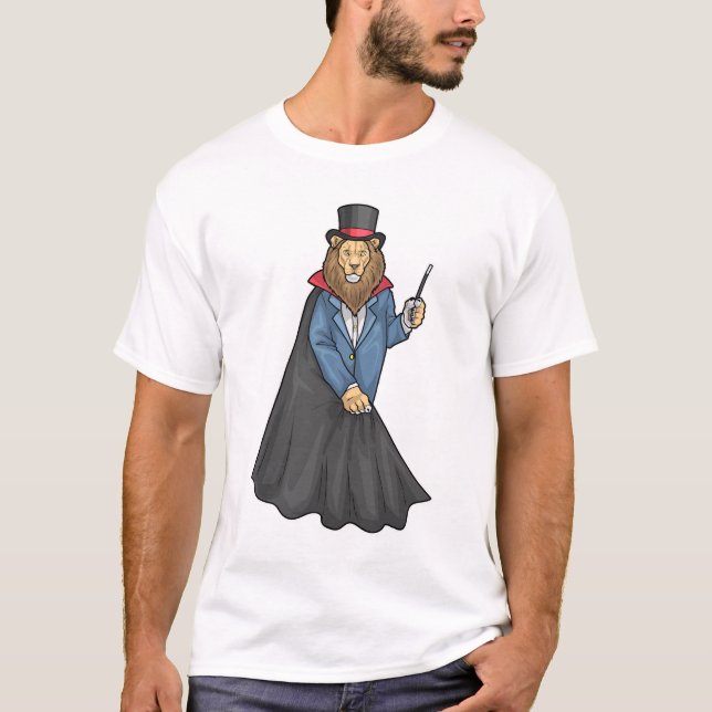 Lion Wizard Magic wand T-Shirt (Front)