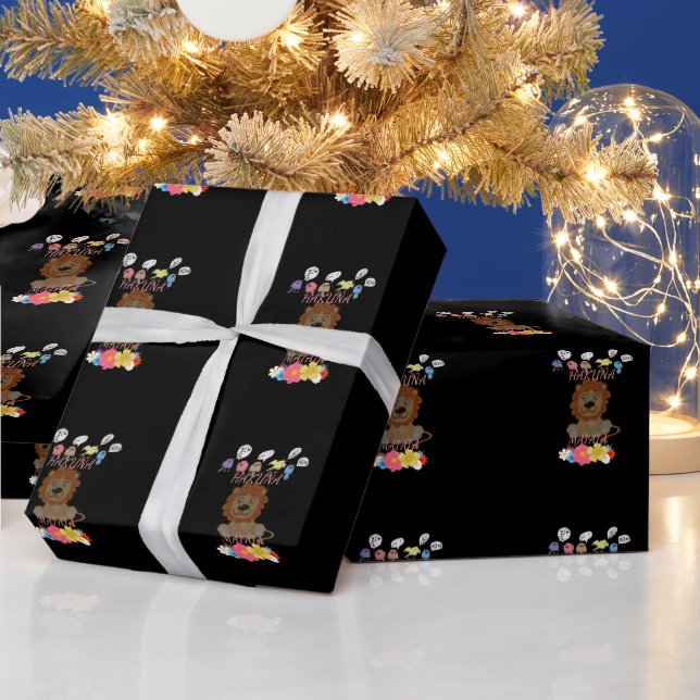 Lion. Wrapping Paper (Holidays)