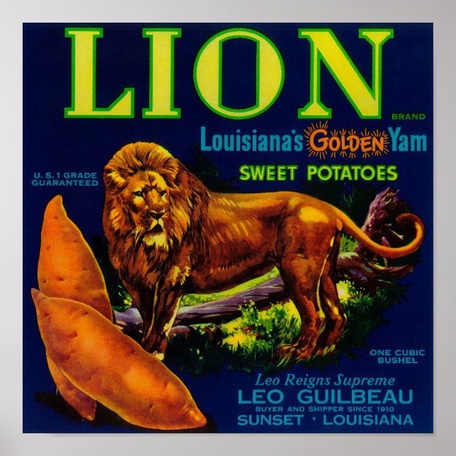 Lion Yam LabelSunset, LA Poster (Front)