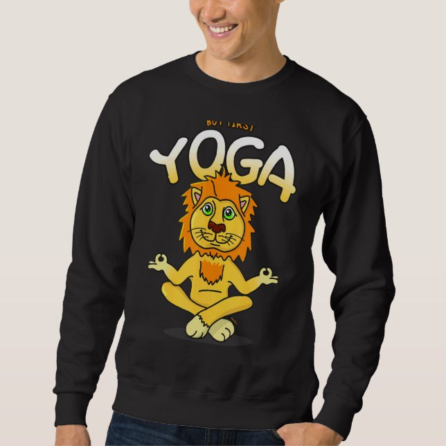 Lion Yoga Sport Fitness 1 Sweatshirt (Front)
