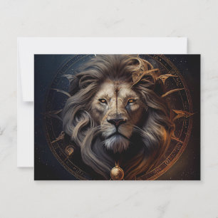 Lion Zodiac Postcards