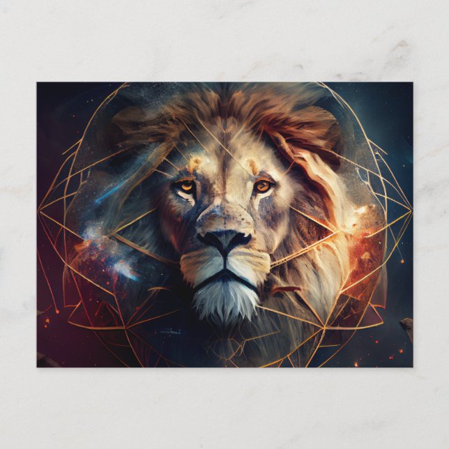 Lion Zodiac Postcards (Front)