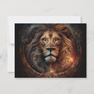 Lion Zodiac Postcards