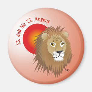 Lion - zodiac sign Magnet