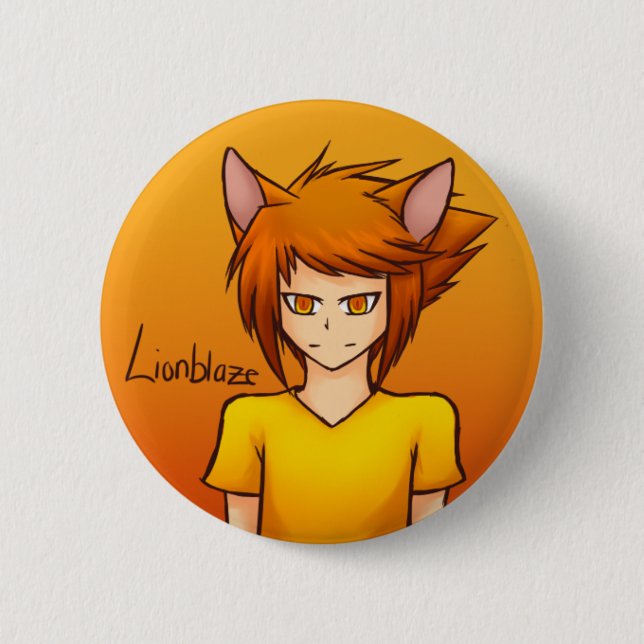 Lionblaze Nekomimi Button (Front)