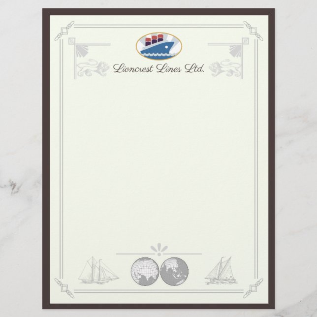 Lioncrest Lines Letterhead (Front)