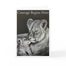 Lioness and Cub- Courage Begins Here