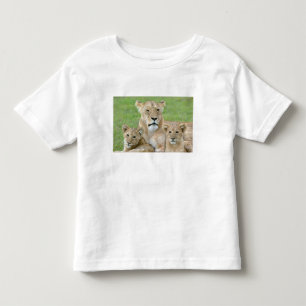 Lioness and Two Cubs, East Africa, Tanzania, Toddler T-Shirt