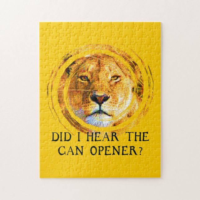 LIONESS ... CAN OPENER Puzzle (Vertical)