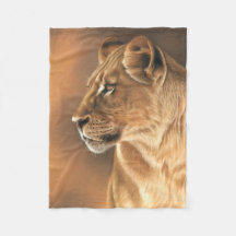 Lioness Fleece Blanket