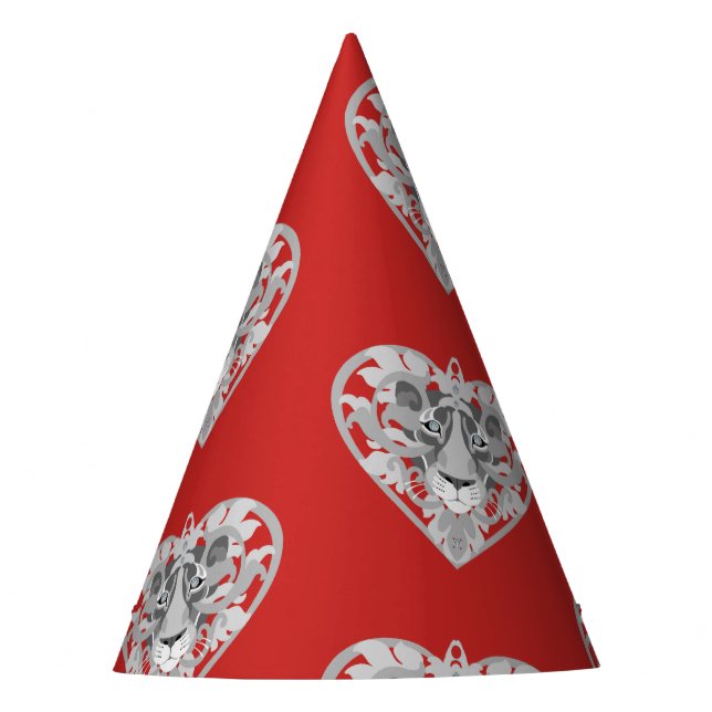 Lioness Locket  party hat (Front)