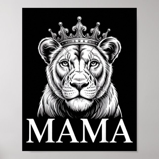 Lioness Mama Lion Animal Lioness Women Lioness  Poster (Front)