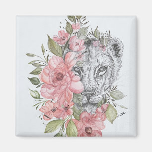 Lioness Original Art Magnet