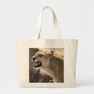 Lioness - Queen of the Jungle Large Tote Bag