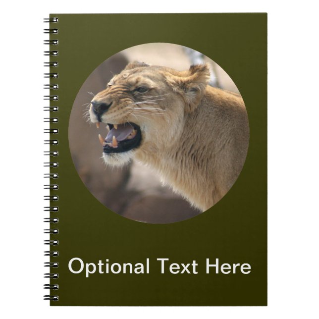 Lioness - Queen of the Jungle Notebook (Front)