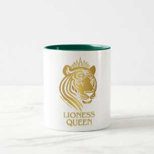 Lioness Queen Two-Tone Coffee Mug