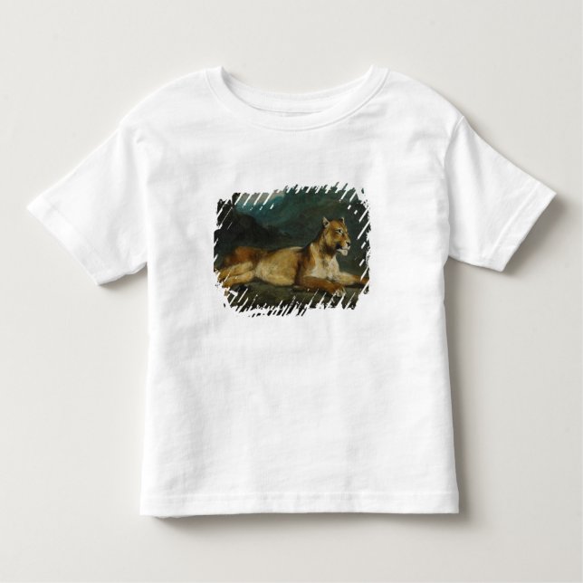 Lioness reclining, c.1855 (oil on panel) toddler T-Shirt (Front)