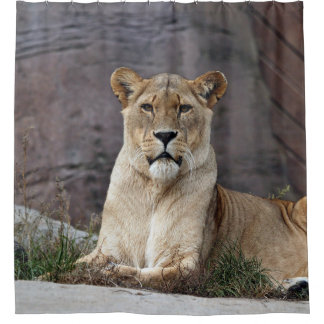 LIONESS RELAXING SHOWER CURTAIN