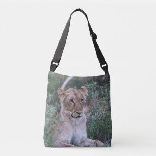 Lioness Resting Wildlife Crossbody Bag