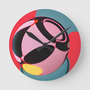Lioness Round Clock